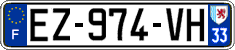 French license plate, SIV (ordinary)