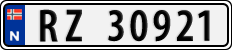 License plate of Norway, Cars