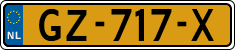 License plate of the Netherlands, Cars