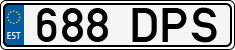 License plate of Estonia, Regular car plates