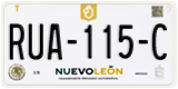 Nuevo León, Cars (AAA-000-A)