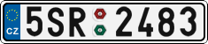 License plate of the Czech Republic, Cars (2001)