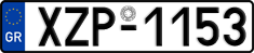 License plate of Greece, Cars