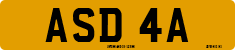 License plate of the United Kingdom, 1963 year system