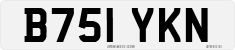 License plate of the United Kingdom, 1983 year system