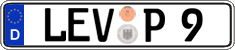 German license plate, Regular plates