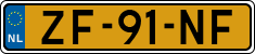 License plate of the Netherlands, Cars