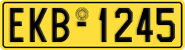 License plate of Greece, Trucks