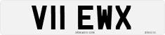 License plate of the United Kingdom, 1983 year system