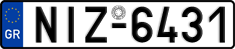 License plate of Greece, Cars