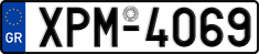 License plate of Greece, Cars