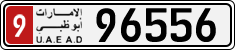 License plate of the UAE, Abu Dhabi, Cars