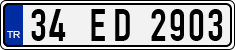 License plate of Turkey, Regular plates