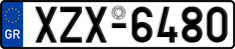 License plate of Greece, Cars