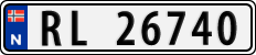 License plate of Norway, Cars
