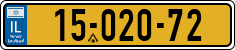 License plate of Israel, Regular plates