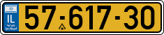 License plate of Israel, Regular plates