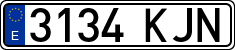 License plates of Spain, Ordinary (2000)