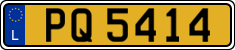 License plate of Luxembourg, 2003 year system