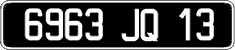 French license plate, FNI