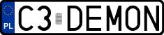 License plates of Poland, Vanity Plates