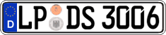 German license plate, Regular plates
