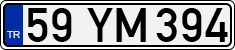 License plate of Turkey, Regular plates