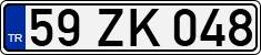 License plate of Turkey, Regular plates