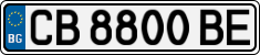 License plate of Bulgaria, Cars