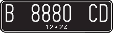 License plate of Indonesia, Regular plates