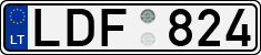 License plate of Lithuania, Cars