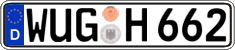 German license plate, Regular plates