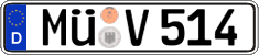 German license plate, Regular plates