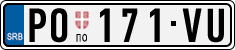 License plate of Serbia, Cars