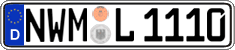 German license plate, Regular plates