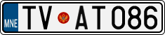 License plate of Montenegro, Cars