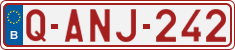 License plate of Belgium, Regular plates (2010)