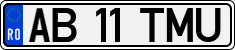 License plate of Romania, Regular plates
