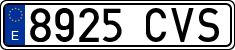 License plates of Spain, Ordinary (2000)