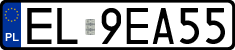 License plates of Poland, Regular car plates