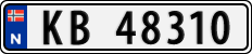 License plate of Norway, Cars