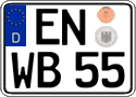 German license plate, Regular plates