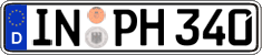 German license plate, Regular plates