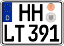 German license plate, Regular plates