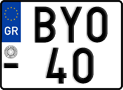 License plate of Greece, Motorcycles