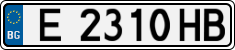 License plate of Bulgaria, Cars