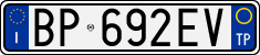 License plate of Italy, Cars (1994 year series)