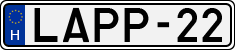 license plates of Hungary, Vanity Plates (1990)