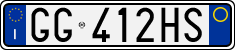License plate of Italy, Cars (1994 year series)