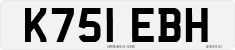 License plate of the United Kingdom, 1983 year system